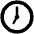 Seven Oclock High Contrast Emoji from Fluent Emoji High Contrast Set