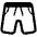 Shorts High Contrast Emoji from Fluent Emoji High Contrast Set