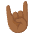Sign Of The Horns Medium Dark Skin Tone Emoji from Noto Emoji Set