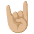 Sign Of The Horns Medium Light Skin Tone Emoji from Noto Emoji Set