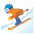 Skier Emoji from Noto Emoji Set