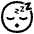 Sleeping Face High Contrast Emoji from Fluent Emoji High Contrast Set