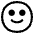 Slightly Smiling Face High Contrast Emoji from Fluent Emoji High Contrast Set