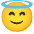 Smiling Face With Halo Emoji from Noto Emoji Set