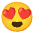 Smiling Face With Heart Eyes Emoji from Noto Emoji Set