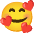Smiling Face With Hearts Emoji from Noto Emoji Set