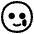 Smiling Face With Tear High Contrast Emoji from Fluent Emoji High Contrast Set