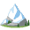 Snow Capped Mountain Emoji from Noto Emoji Set