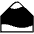 Snow Capped Mountain High Contrast Emoji from Fluent Emoji High Contrast Set