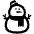 Snowman Without Snow High Contrast Emoji from Fluent Emoji High Contrast Set