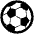 Soccer Ball High Contrast Emoji from Fluent Emoji High Contrast Set