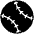 Softball High Contrast Emoji from Fluent Emoji High Contrast Set