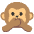 Speak No Evil Monkey Emoji from Noto Emoji Set