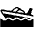 Speedboat High Contrast Emoji from Fluent Emoji High Contrast Set