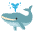 Spouting Whale Emoji from Noto Emoji Set