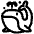 Spouting Whale High Contrast Emoji from Fluent Emoji High Contrast Set