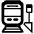 Station High Contrast Emoji from Fluent Emoji High Contrast Set