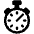 Stopwatch High Contrast Emoji from Fluent Emoji High Contrast Set