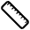 Straight Ruler High Contrast Emoji from Fluent Emoji High Contrast Set