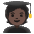 Student Dark Skin Tone Emoji from Noto Emoji Set