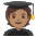 Student Medium Skin Tone Emoji from Noto Emoji Set