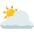 Sun Behind Large Cloud Emoji from Noto Emoji Set