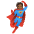 Superhero Medium Dark Skin Tone Emoji from Noto Emoji Set