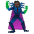 Supervillain Dark Skin Tone Emoji from Noto Emoji Set