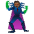 Supervillain Medium Dark Skin Tone Emoji from Noto Emoji Set