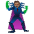 Supervillain Medium Skin Tone Emoji from Noto Emoji Set