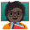 Teacher Dark Skin Tone Emoji from Noto Emoji Set