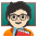 Teacher Light Skin Tone Emoji from Noto Emoji Set