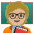 Teacher Medium Light Skin Tone Emoji from Noto Emoji Set