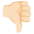 Thumbs Down Light Skin Tone Emoji from Noto Emoji Set
