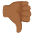 Thumbs Down Medium Dark Skin Tone Emoji from Noto Emoji Set