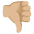 Thumbs Down Medium Light Skin Tone Emoji from Noto Emoji Set