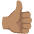 Thumbs Up Medium Skin Tone Emoji from Noto Emoji Set