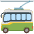 Trolleybus Emoji from Noto Emoji Set