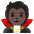 Vampire Dark Skin Tone Emoji from Noto Emoji Set
