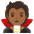 Vampire Medium Dark Skin Tone Emoji from Noto Emoji Set