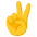 Victory Hand Emoji from Noto Emoji Set