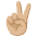 Victory Hand Medium Light Skin Tone Emoji from Noto Emoji Set