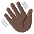 Waving Hand Dark Skin Tone Emoji from Noto Emoji Set