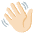 Waving Hand Light Skin Tone Emoji from Noto Emoji Set
