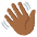 Waving Hand Medium Dark Skin Tone Emoji from Noto Emoji Set