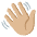 Waving Hand Medium Light Skin Tone Emoji from Noto Emoji Set