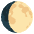Waxing Gibbous Moon Emoji from Noto Emoji Set