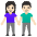 Woman And Man Holding Hands Light Skin Tone Emoji from Noto Emoji Set