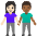 Woman And Man Holding Hands Light Skin Tone Medium Dark Skin Tone Emoji from Noto Emoji Set