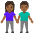 Woman And Man Holding Hands Medium Dark Skin Tone Emoji from Noto Emoji Set